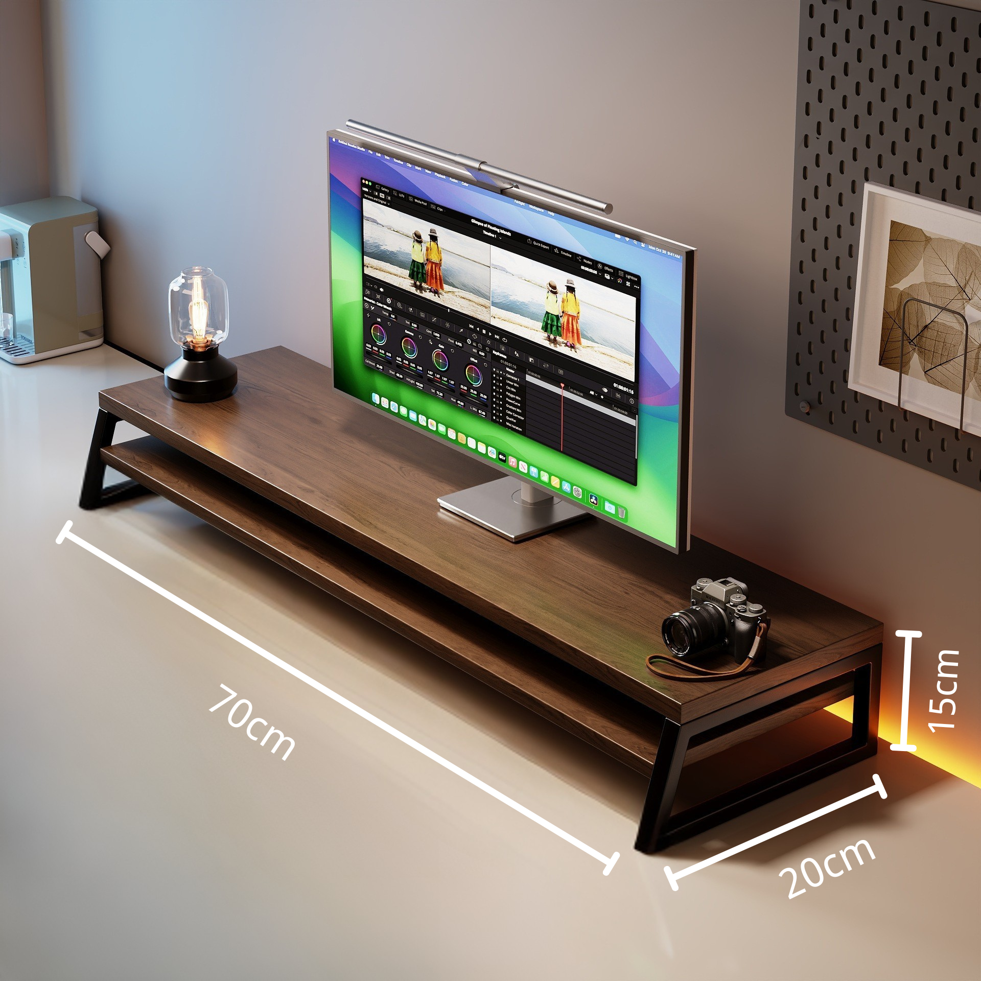 Double-Layer Monitor Stand