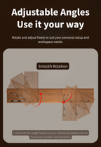 Rotating & Extendable Wooden Monitor Stand