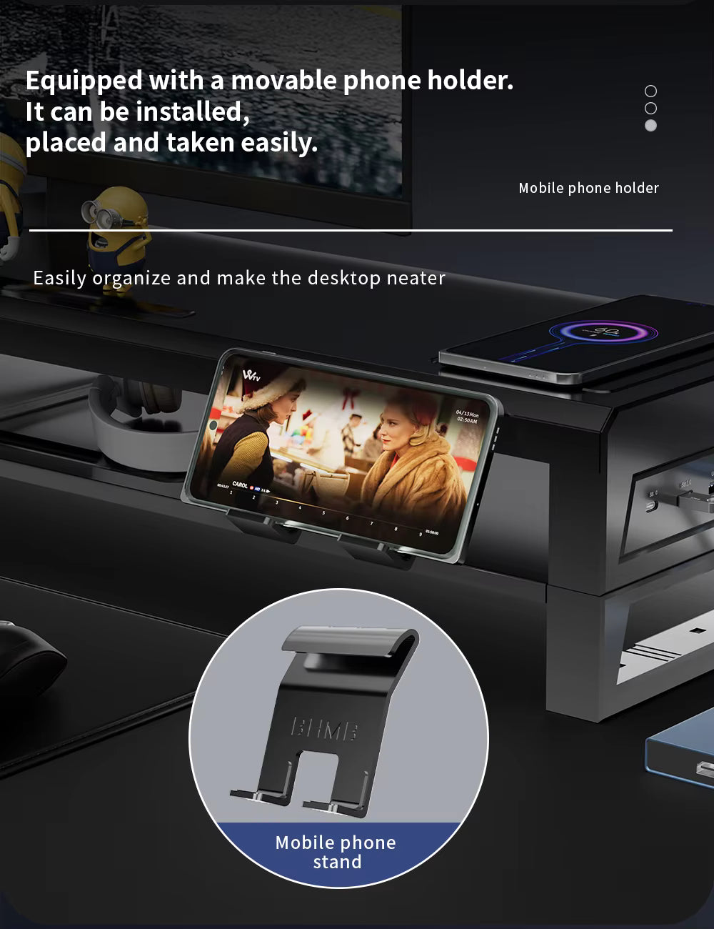 Multi-Functional Metal Monitor Riser (700mm)