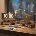 Rotating & Extendable Wooden Monitor Stand