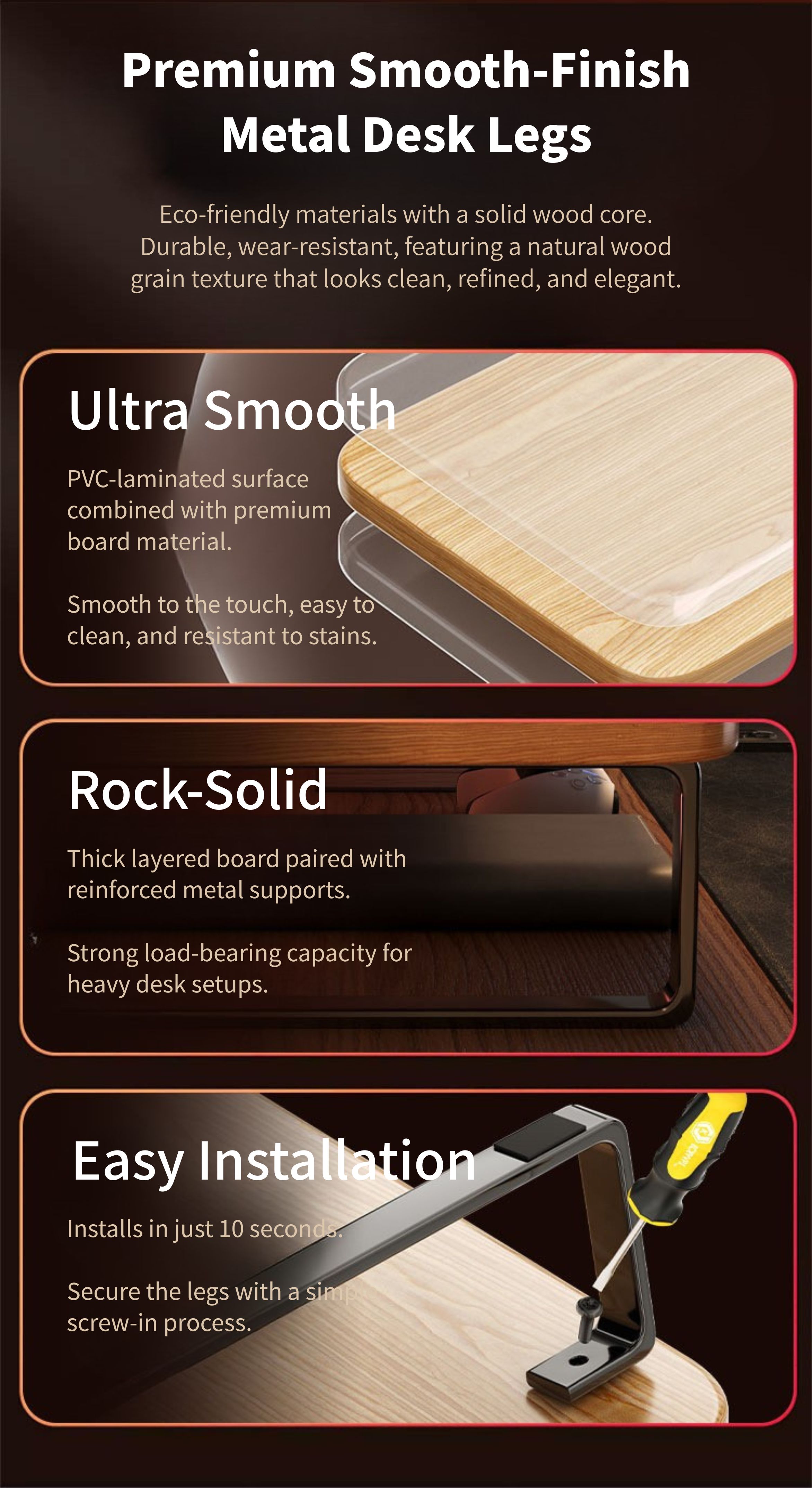 Premium Wood Monitor Stand