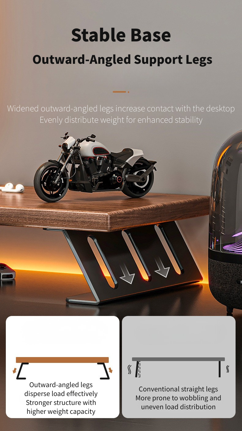 Monitor Stand with Pegboard Side Panels