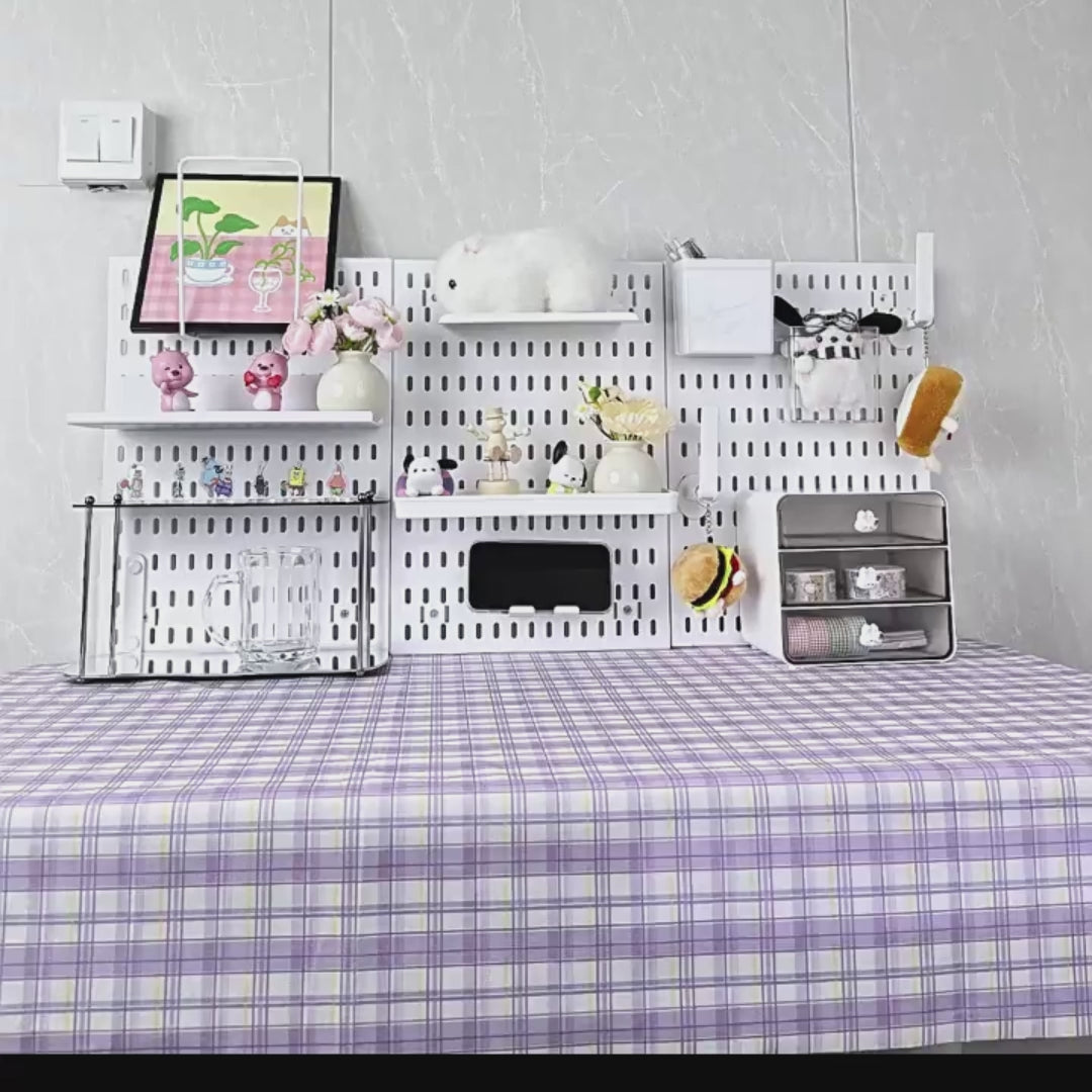 Modular Desk Pegboard Organizer